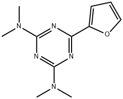 6-(2-Furanyl)-N,N,N',N'-tetramethyl-1,3,5-triazine-2,4-diamine Struktur