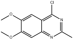 4-クロロ-6,7-ジメトキシ-2-メチルキナゾリン 化学構造式