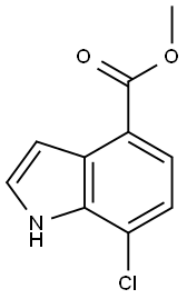 METHYL 7-CHLOROINDOLE-4-CARBOXYLATE Structure