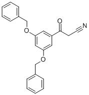 3-[3,5-BIS(BENZYLOXY)PHENYL]-3-OXOPROPIONITRILE 结构式