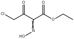 ethyl 4-chloro-2-(hydroxyimino)-3-oxobutyrate Struktur