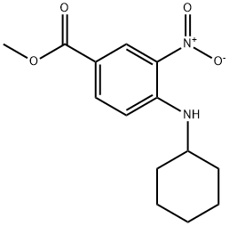 3-Nitro-4-(Cyclohexylamino) Benzoic Acid Methyl Ester Struktur
