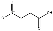 3-ニトロプロピオン酸 化学構造式