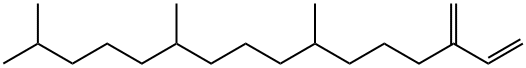 7,11,15-trimethyl-3-methylidene-hexadec-1-ene Struktur