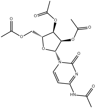 N-Acetyl-2'-O,3'-O,5'-O-triacetylcytidine Structure