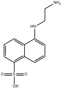 5-(2-アミノエチルアミノ)-1-ナフタレンスルホン酸 化学構造式