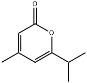 4-メチル-6-(1-メチルエチル)-2H-ピラン-2-オン 化学構造式