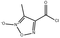 1,2,5-Oxadiazole-3-carbonyl chloride, 4-methyl-, 5-oxide (9CI) Struktur