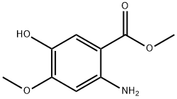 吉非替尼中间体 2-氨基-5-羟基-4-甲氧基苯甲酸甲酯, 50413-44-0, 结构式