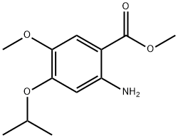 4-异丙氧基-5-甲氧基-2-氨基苯甲酸甲酯 结构式