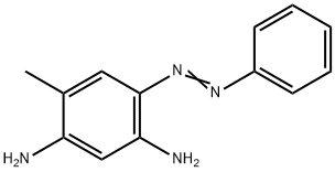 4-甲基-6-(苯基偶氮)苯-1,3-二胺,5042-54-6,结构式