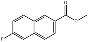 6-フルオロ-2-ナフトエ酸メチル 化学構造式