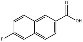 6-フルオロ-2-ナフトエ酸 化学構造式