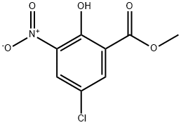 METHYL 5-CHLORO-2-HYDROXY-3-NITROBENZOATE Structure