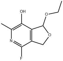 Furo[3,4-c]pyridin-7-ol, 1-ethoxy-4-fluoro-1,3-dihydro-6-methyl- (9CI) 结构式