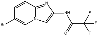 N-(6-溴咪唑并[1,2-A]吡啶-2-基)-2,2,2-三氟乙酰胺,504413-35-8,结构式