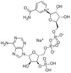 BETA-烟酰胺腺嘌呤双核苷酸,50443-29-3,结构式