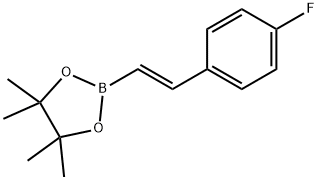 4-氟-反-BETA-苯乙烯硼酸频哪醇酯, 504433-86-7, 结构式