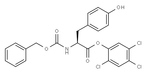 N-[(Benzyloxy)carbonyl]-L-tyrosine 2,4,5-trichlorophenyl ester Structure