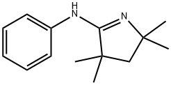 3,4-Dihydro-2,2,4,4-tetramethyl-N-phenyl-2H-pyrrol-5-amine 结构式