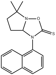5,6,7,7a-Tetrahydro-5,5-dimethyl-1-(1-naphtyl)pyrrolo[1,2-b][1,2,4]oxadiazole-2(1H)-thione|