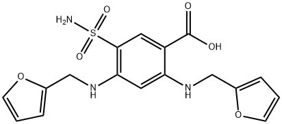 4-Deschloro-4-(2-furanylMethyl)aMino FuroseMide Struktur