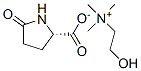 (2-HYDROXYETHYL)TRIMETHYLAMMONIUM 5-OXOPROLINATE, 5046-71-9, 结构式