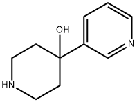 4-ピリジン-3-イルピペリジン-4-オール 化学構造式