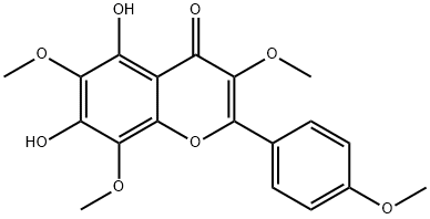 5,7-Dihydroxy-3,6,8-trimethoxy-2-(4-methoxyphenyl)-4H-1-benzopyran-4-one