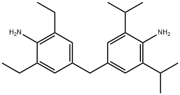 4-[(4-amino-3,5-diisopropylphenyl)methyl]-2,6-diethylaniline 结构式