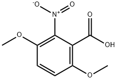 3,6-二甲氧基-2-硝基苯甲酸, 50472-09-8, 结构式