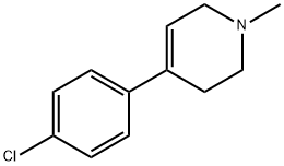 1-methyl-4-(4-chlorophenyl)-1,2,3,6-tetrahydropyridine Struktur