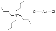 テトラブチルアンモニウムジクロロアウラート 化学構造式