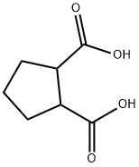 1,2-Cyclopentanedicarboxylic acid Struktur