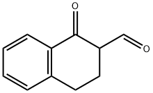 1-オキソ-1,2,3,4-テトラヒドロナフタレン-2-カルブアルデヒド 化学構造式