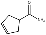 Cyclopent-3-ene-1-carboxamide 化学構造式