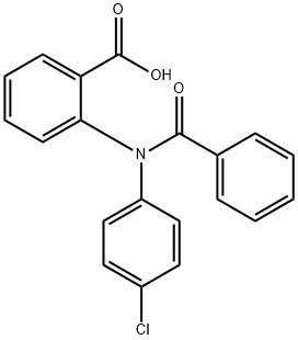 2-[N-Benzoyl(4-chlorophenyl)amino]benzoic acid Struktur