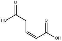 pent-2-enedioic acid Structure