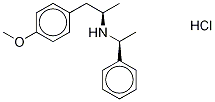 [R-(R*,R*)]-4-Methoxy-α-Methyl-N-(1-phenylethyl)-benzeneethanaMine Hydrochloride Structure