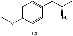 1-(4-methoxyphenyl)propan-2-amine hydrochloride 化学構造式