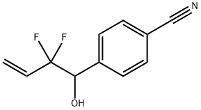 Benzonitrile, 4-(2,2-difluoro-1-hydroxy-3-butenyl)- (9CI) 结构式
