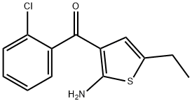 2-Amino-3-o-chlorobenzoyl-5-ethylthiophene Structure