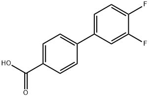 3',4'-DIFLUORO-BIPHENYL-4-CARBOXYLIC ACID Structure