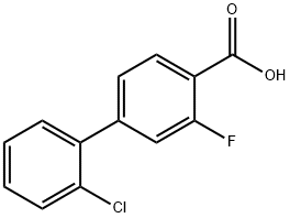 4-(2-Chlorophenyl)-2-fluorobenzoic acid Structure