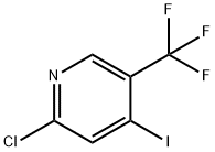 2-クロロ-4-ヨード-5-(トリフルオロメチル)ピリジン 化学構造式