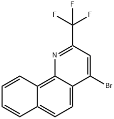 4-Bromo-2-trifluoromethylbenzo[h]quinoline 结构式