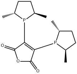 (-)-2,3-BIS[(2R,5R)-2,5-DIMETHYLPHOSPHOLANYL]MALEIC ANHYDRIDE Struktur
