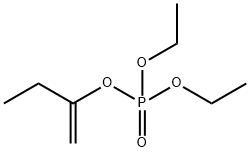 Phosphoric acid diethyl(1-methylenepropyl) ester Structure