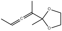 1,3-Dioxolane,  2-methyl-2-(1-methyl-1,2-butadienyl)-  (9CI) 结构式