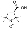 (+)-3-Carboxy-2,2,5,5-tetramethylpyrrolidinyl-1-oxy Structure